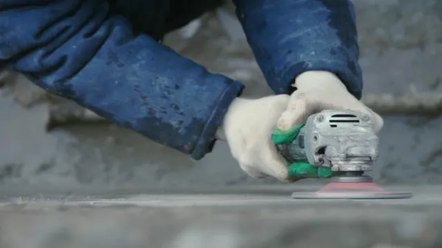 can i grind concrete with an angle grinder