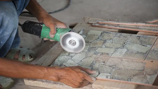 can i use an angle grinder to cut tile