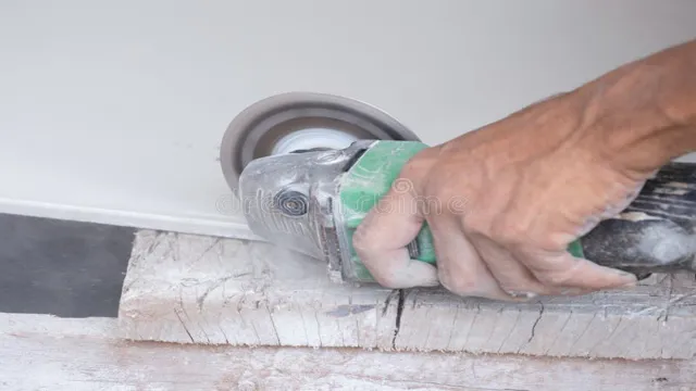 can i use an angle grinder to cut tile