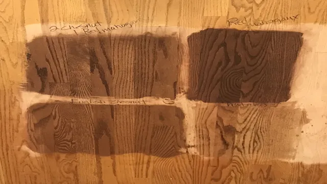 can red oak and white oak be stained to match