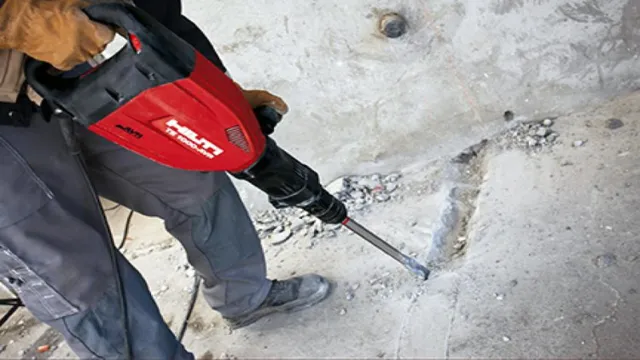 can you break concrete with a hammer drill