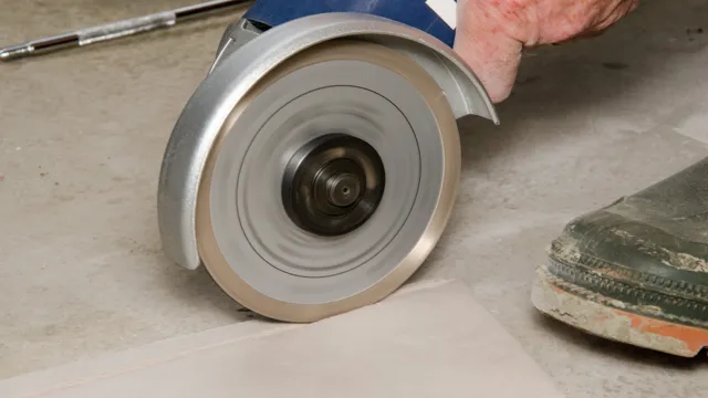 can you cut porcelain tiles with an angle grinder