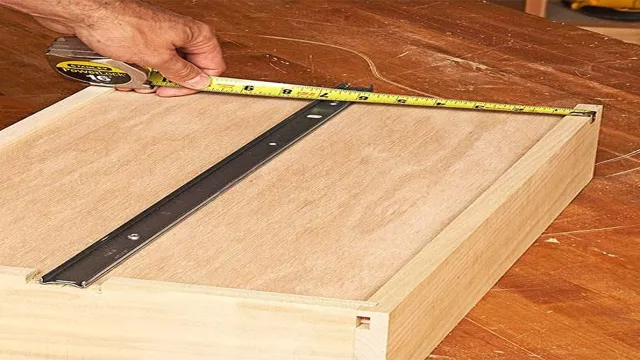 can you put drawer slides on the bottom