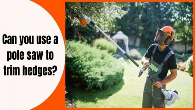 can you trim hedges with a pole saw