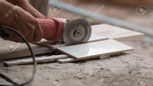 can you use an angle grinder to cut porcelain tile