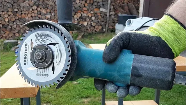 can you use an angle grinder to cut wood