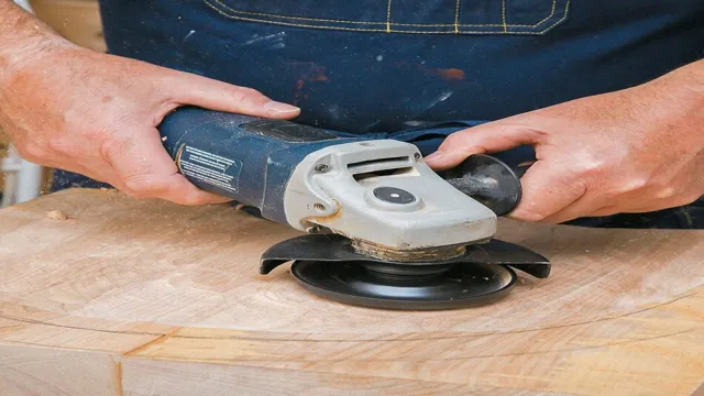 can you use angle grinder on wood