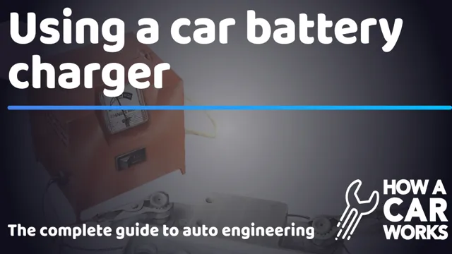how do i use a car battery charger