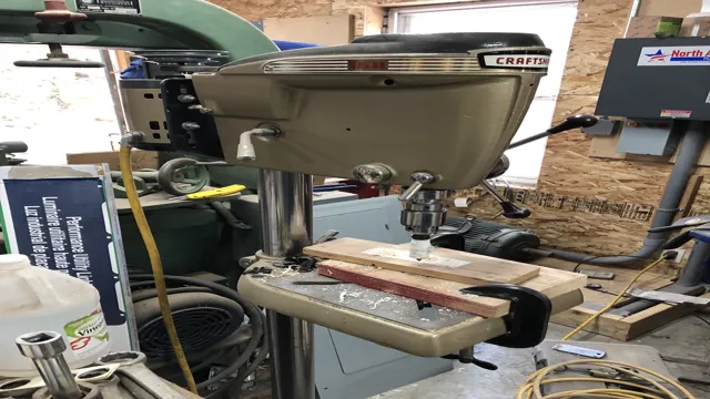 how does a craftsman drill press work