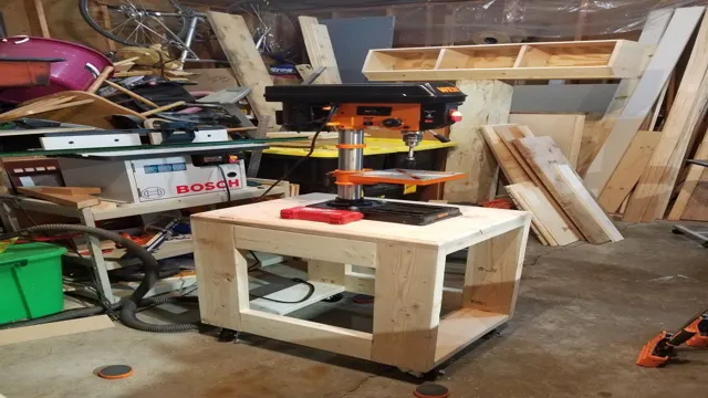 how to accommodate large pieces on a drill press