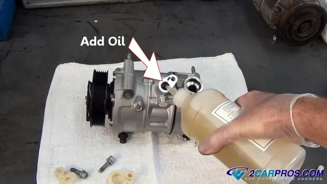 how to add oil to air compressor