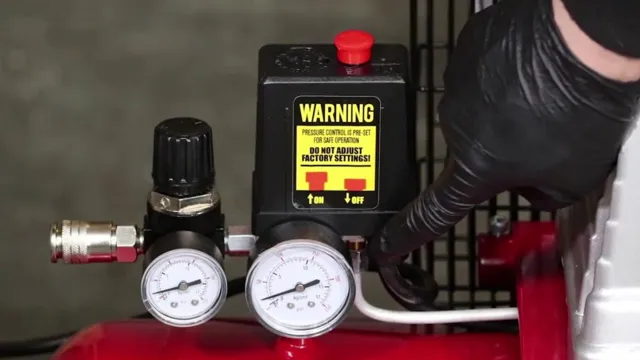 how to adjust air pressure on air compressor
