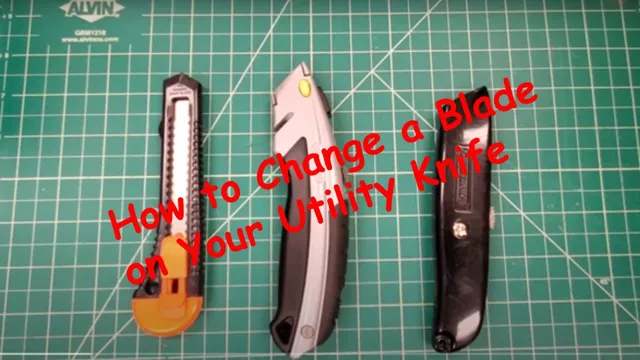 how to change blade in craftsman folding utility knife