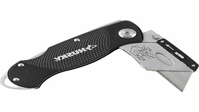 how to change blade on husky retractable utility knife