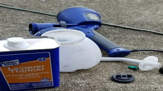 how to clean oil based paint sprayer