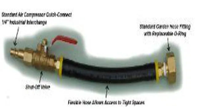 how to connect an air compressor to a sprinkler system