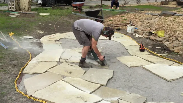 how to cut concrete pavers with angle grinder