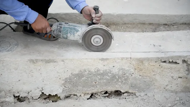 how to cut concrete slab with angle grinder