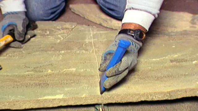 how to cut flagstone with an angle grinder