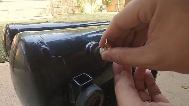 how to drain craftsman air compressor