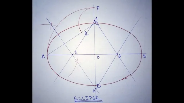 how to draw ellipse with compass