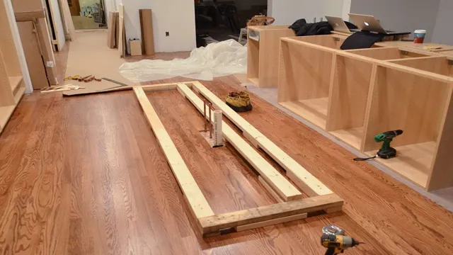 how to level cabinets on uneven floor 2