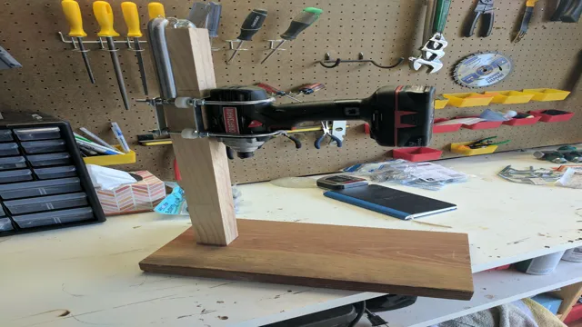 how to make a drill press with a hand drill