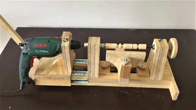 how to make a wood lathe from a drill press
