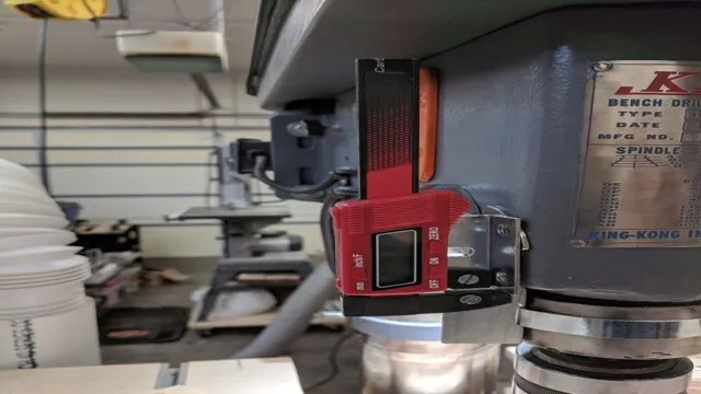 how to read depth gauge on drill press