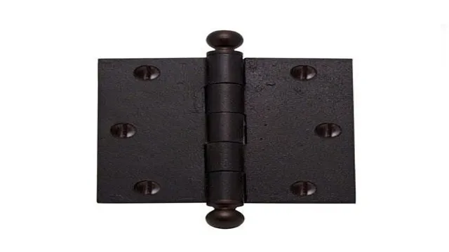 how to remove door hinge with ball finials