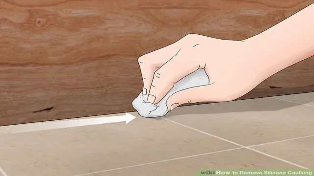 how to remove silicone from caulking gun