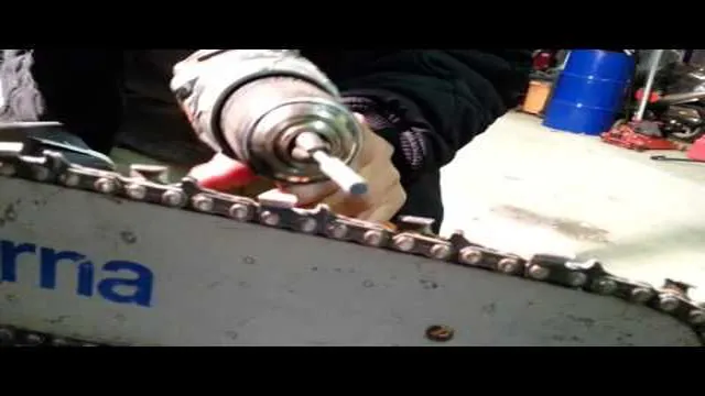 how to sharpen a chainsaw with a cordless drill