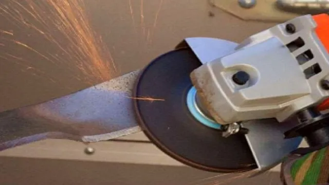 how to sharpen lawn mower blades with an angle grinder
