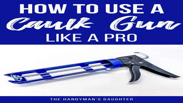 how to start a caulking gun