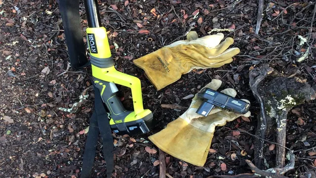 how to tighten ryobi pole saw chain