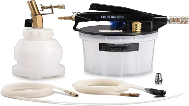 how to use a brake bleeder vacuum pump kit