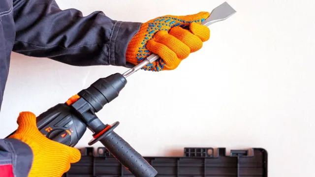 how to use a hammer drill chisel