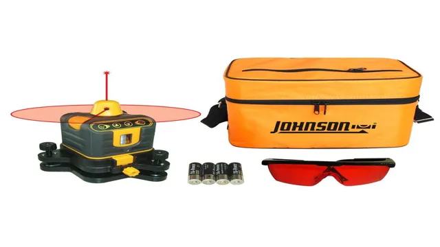 how to use a johnson rotary laser level