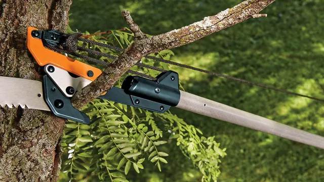 how to use a manual pole saw with rope