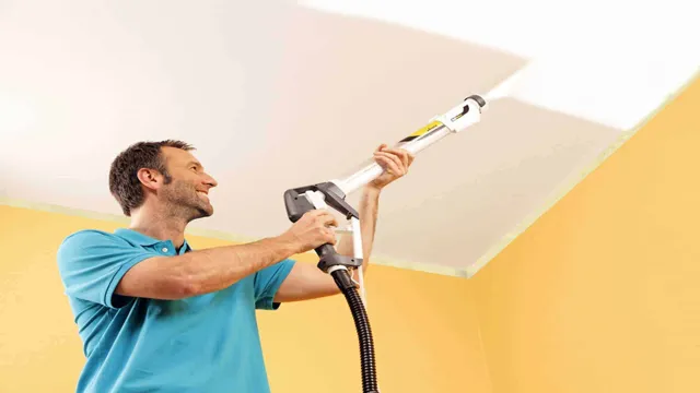how to use a paint sprayer on ceiling