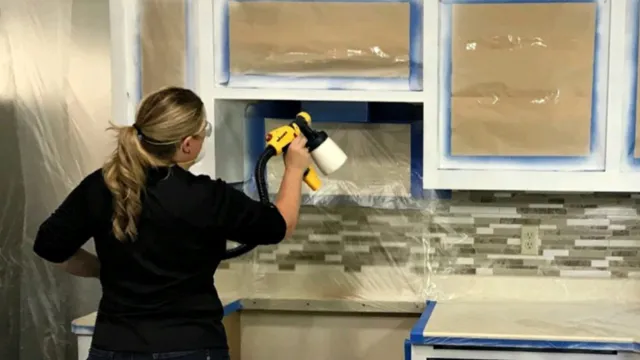 how to use a paint sprayer on kitchen cabinets
