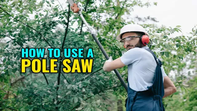 how to use a pole saw youtube