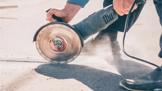 how to use an angle grinder to grind concrete