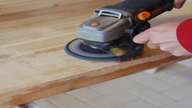 how to use angle grinder for sanding wood