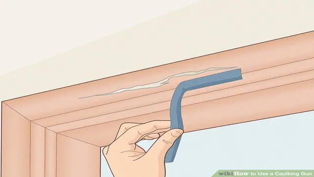 how to use caulk without a caulking gun