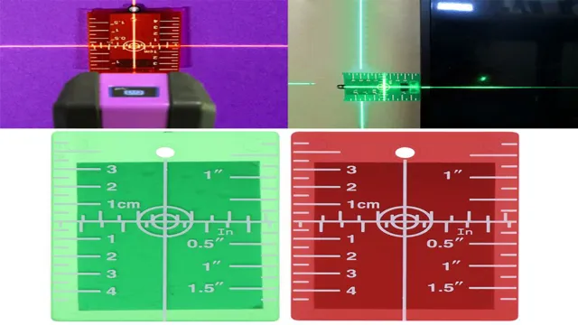 how to use laser level target plate