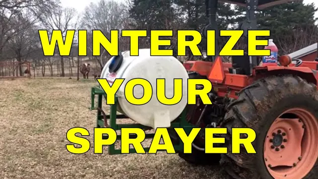 how to winterize a paint sprayer