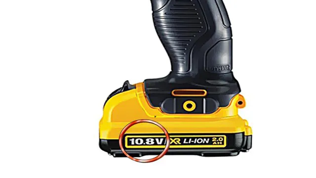 what are the voltage range for a cordless drill