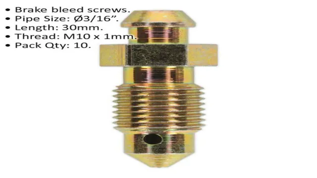 what size hose fits a brake bleeder valve
