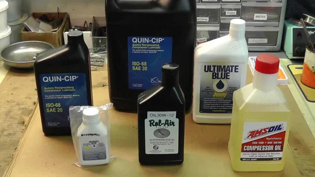 what type of oil for an air compressor